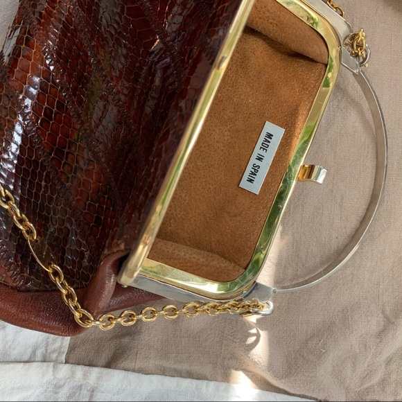 VINTAGE snack leather bag - Picture 2 of 4